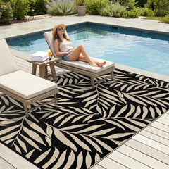 Smiry Outdoor Rug rolled up in carrying bag