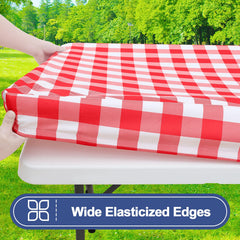 Smiry picnic table cover set with bench covers in storage bag