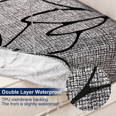 Smiry Waterproof Cushion Cover showing TPU membrane backing