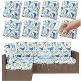 Smiry Waterproof Patio Cushion Cover in Light Green, front view