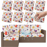 Smiry Waterproof Patio Cushion Covers in orange front view