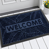 Smiry Welcome Doormat front view in navy color