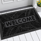 Smiry Welcome Front Door Mat with WELCOME message, front view