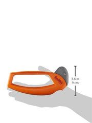 Smith's Handheld Sharpener with wire cleaning brush stored in handle