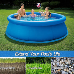 Smooth waterproof surface of the pool mat