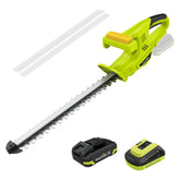 SnapFresh 20V cordless hedge trimmer front view with 18-inch blade