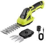 SnapFresh Cordless Grass Shear & Bush Trimmer front view in green