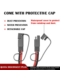 SNLLMZI SAE Extension Cable 12AWG with dust cap