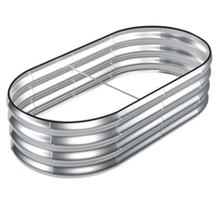 SnugNiture galvanized raised garden bed front view