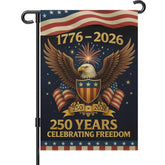 Snungee 250th Anniversary USA Garden Flag front view 12x18 inches