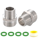 SNUTUYA Garden Hose Adapter 3/4" GHT Male x 1/2" NPT Male front view