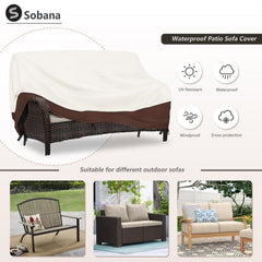 Sobana Couch Cover protecting loveseat from rain