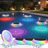 Soiarllt Solar Floating Pool Lights RGB 6.5in front view