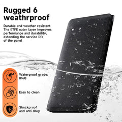 SOKIOVOLA 50W Foldable Solar Panel opened in outdoor setting