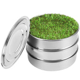 SOLIGT 8-inch stainless steel seed sprouting kit with base and trays