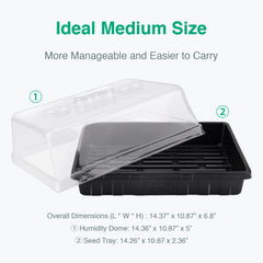 SOLIGT Seed Starter Tray showing inner cell layout