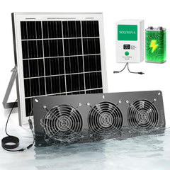 SOLINOVA Solar Exhaust Fan 3-Fan System front view