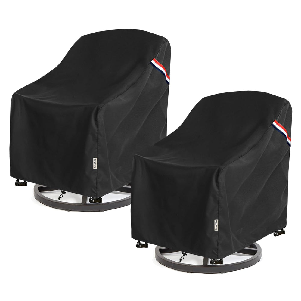 SoloToo Patio Chair Covers black front view