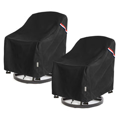 SoloToo Patio Chair Covers black front view