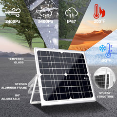 SOLPERK solar panel kit components including alligator clips and O-rings