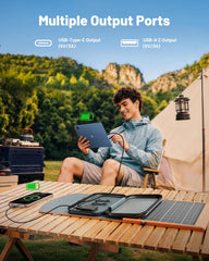 SOLUPUP 30W Portable Solar Charger folded size for easy transport