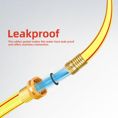 Solution4Patio garden hose in a garden setting