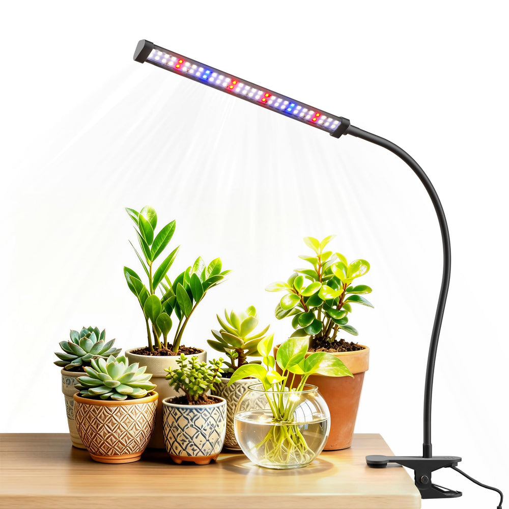Sonamindary Grow Lights for Indoor Plants, black clip-on design with LED head