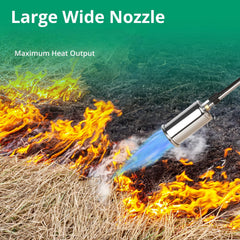 Sondiko propane torch side view showing safety features