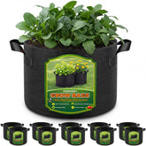 Songrey 10 Gallon Grow Bags, black fabric with handle