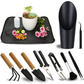 Songtaste 11Pcs Succulent Tools Set including shovel, spade, and rake