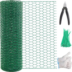 SONGZIMING Chicken Wire roll 15.7in x 118in green mesh
