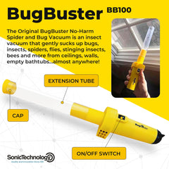 Sonic Technology BugBuster BB100 in use catching an insect
