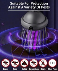SonicPulse Electric Fly Zapper in use at patio evening setting