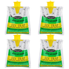 SonicPulse Outdoor Fly Trap 4 Pack green disposable traps