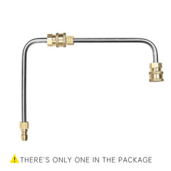 Sooprinse Gutter Cleaner attached to a pressure washer