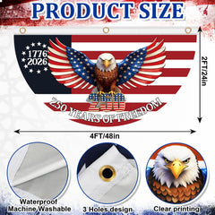 Sophena 250th Anniversary USA Flag displaying bold 1776-2026 lettering