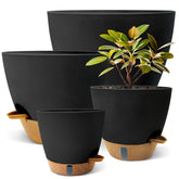 SORANGEUN 12-inch self watering pot with visual water window