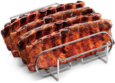 Sorbus Rib Rack front view in stainless steel