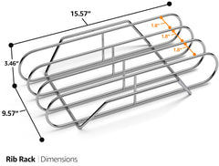 Sorbus Rib Rack side view showcasing multiple ribs