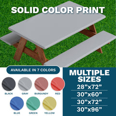 Sorfey Picnic Table Cover showing elastic corners for secure fit