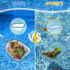 SORSWEET pool skimmer net being used to clean a pool
