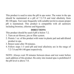 SpaChoice pH Increaser powder being added to hot tub