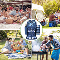 Spacious central compartment of the Hap Tim picnic backpack