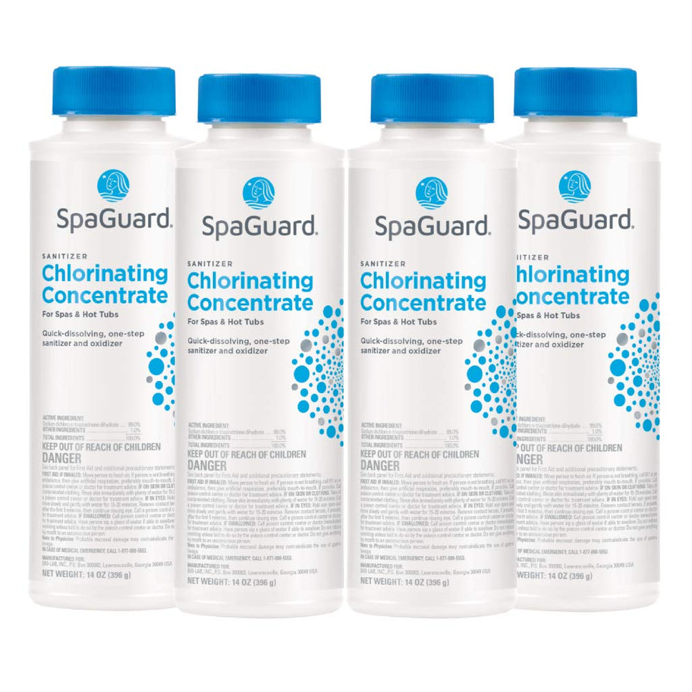 SpaGuard Spa Chlorinating Concentrate 14 oz, packaging front view