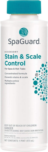 SpaGuard Stain & Scale Control 1 Pint bottle front view