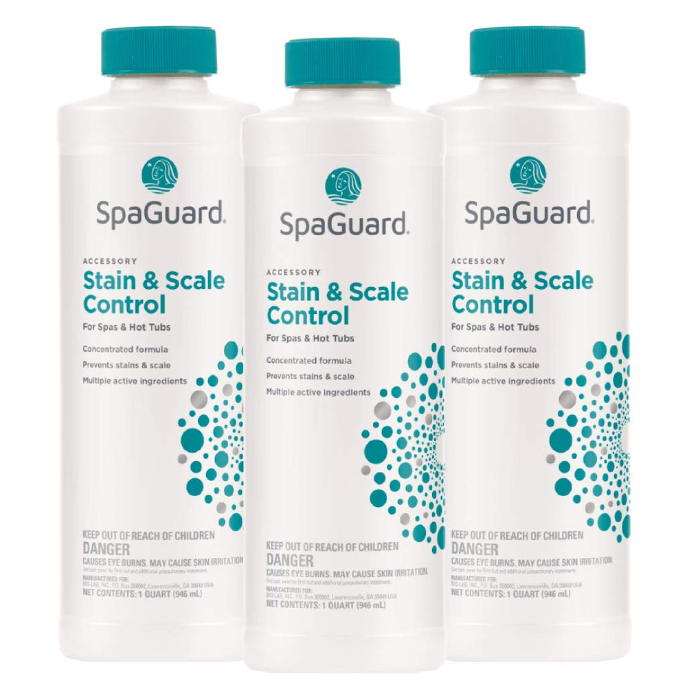 SpaGuard Stain & Scale Control 3 Pack, 1 Quart Bottles