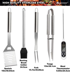 Spatula and tongs from ROMANTICIST BBQ Accessories Set