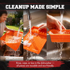Spatula mat for organized cooking tools