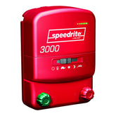 Speedrite 3000 Unigizer electric fence energizer front view in red