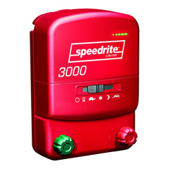 Speedrite 3000 Unigizer electric fence energizer front view in red